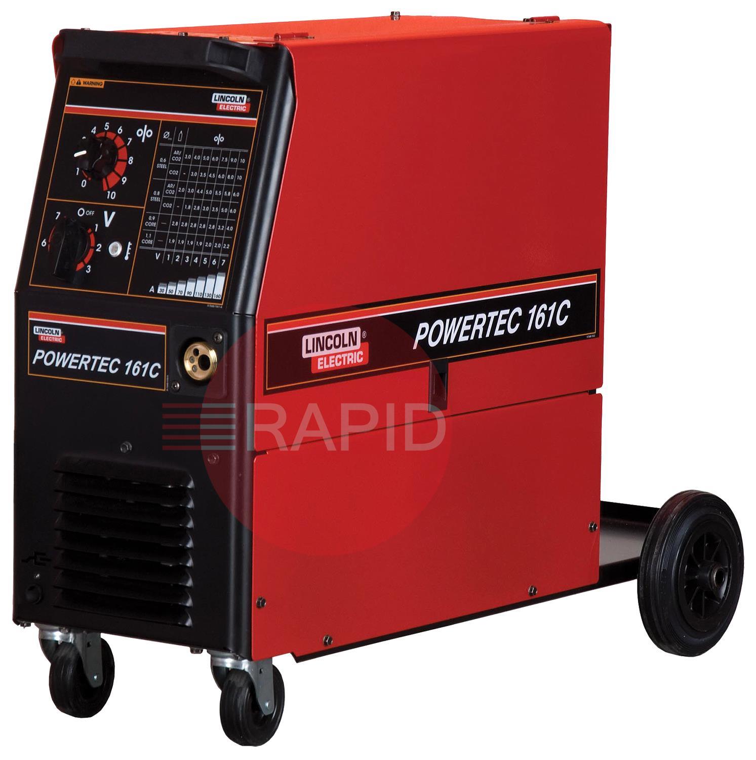 Lincoln Powertec 161C MIG Welder Power Source 230v, 1ph Welding