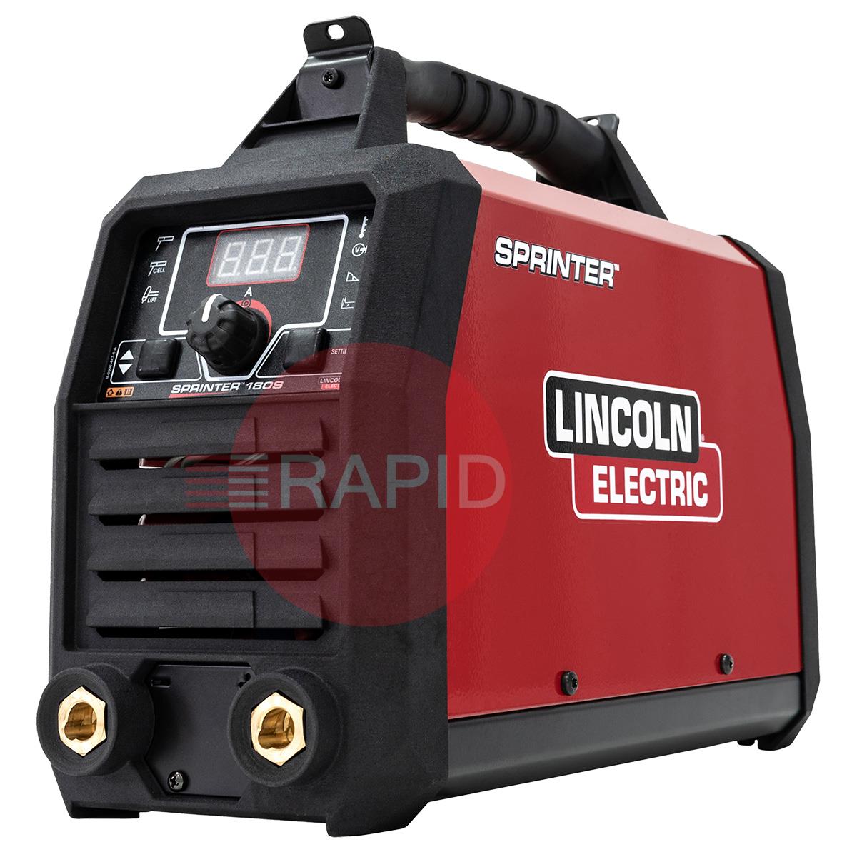 K14437-1  Lincoln Sprinter 180S DC Stick & Lift TIG Inverter Dual Voltage Arc Welder - 120/230v