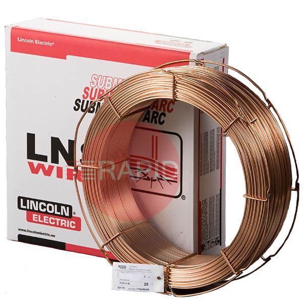 LNS150-4-25VCI  Lincoln LINCOLNWELD LNS-150 Low Alloy Subarc Wire 4.0 mm Diameter 25 Kg Carton