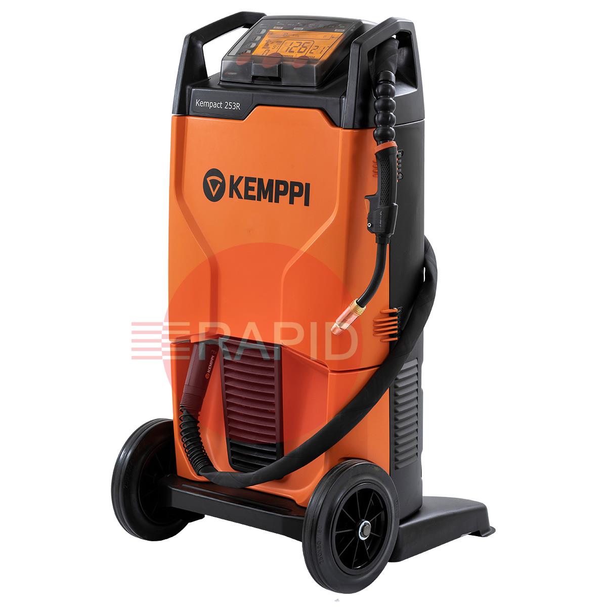 P2249GX  Kemppi Kempact RA 253R, 250A 3 Phase 400v Mig Welder, with Flexlite GX 253G 5m Torch