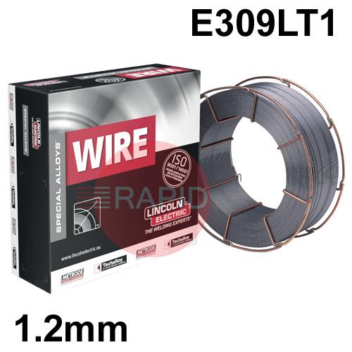 SC309LP-12  Metrode Supercore 309LP, 1.2mm Stainless Flux Cored MIG Wire, 15Kg Reel, E309LT1-1/4