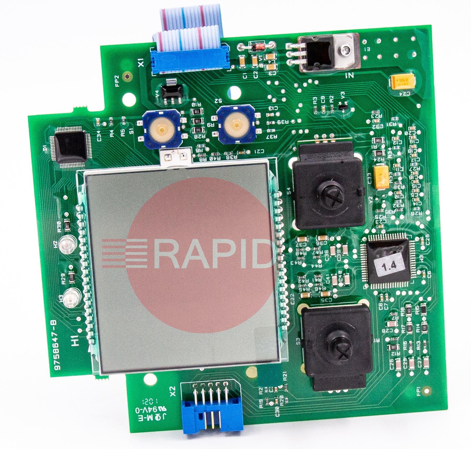 SP005449  Kemppi MinarcMig EVO 200 P001 Panel Card