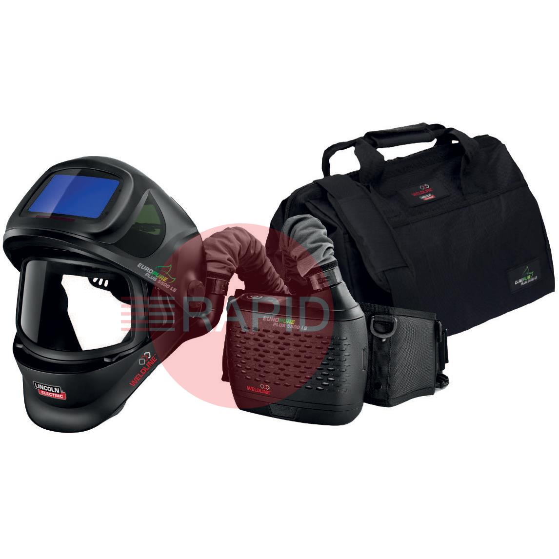 W403676  Lincoln EUROPURE PLUS 5500 LS Auto Darkening TH3 PAPR System, Shade 8 - 13