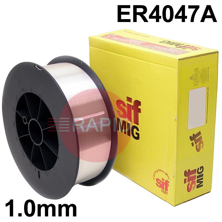 WO161020  SifMig 4047, 1.0mm MIG Wire, 2Kg Reel, S Al 4047A (AlSi12)