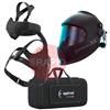 4600.130  Optrel Panoramaxx CLT Black Welding Helmet & Swiss Air PAPR Air Fed Halfmask System, Ready To Weld Package