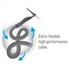 W000382787  Lincoln WTT2 20 EB Flex Head Water-Cooled TIG Torch with 5 Pin Plug, 8m