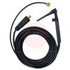 WP17V-12-2DL  WP17 Tig Torch with Gas Valve - Gas Hose 3/8 BSP, 4M Power Cable, 35mm Dinse Plug