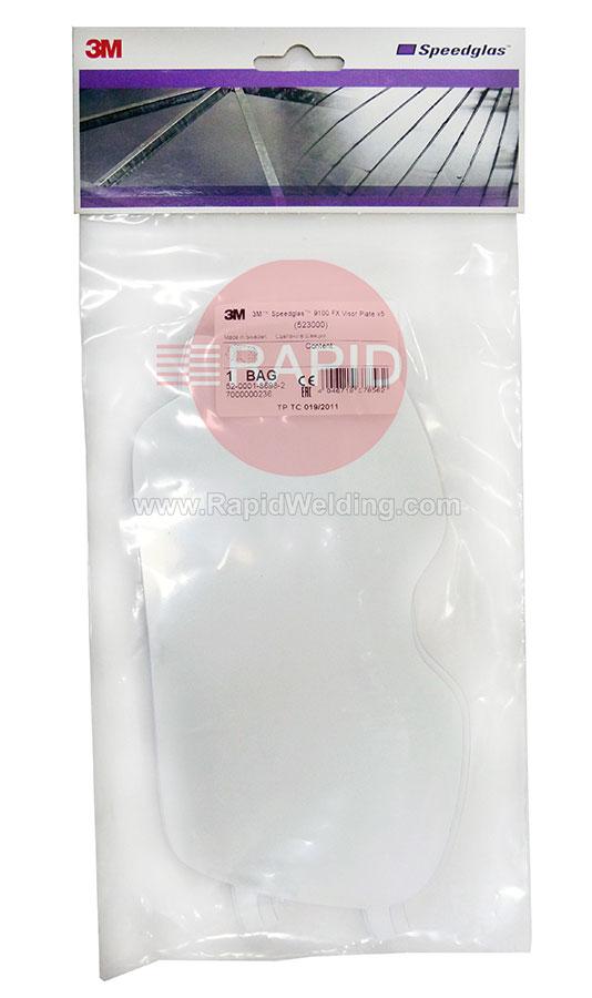 3M-523000  3M Speedglas 9100 FX Visor Plate (Pack of 5) 06-0700-51