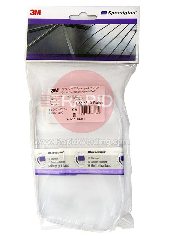 3M-527070  3M Speedglas 9100, G5-01/03 Heat Resistant Outer Protection Plates (Pack of 10) 06-0200-53