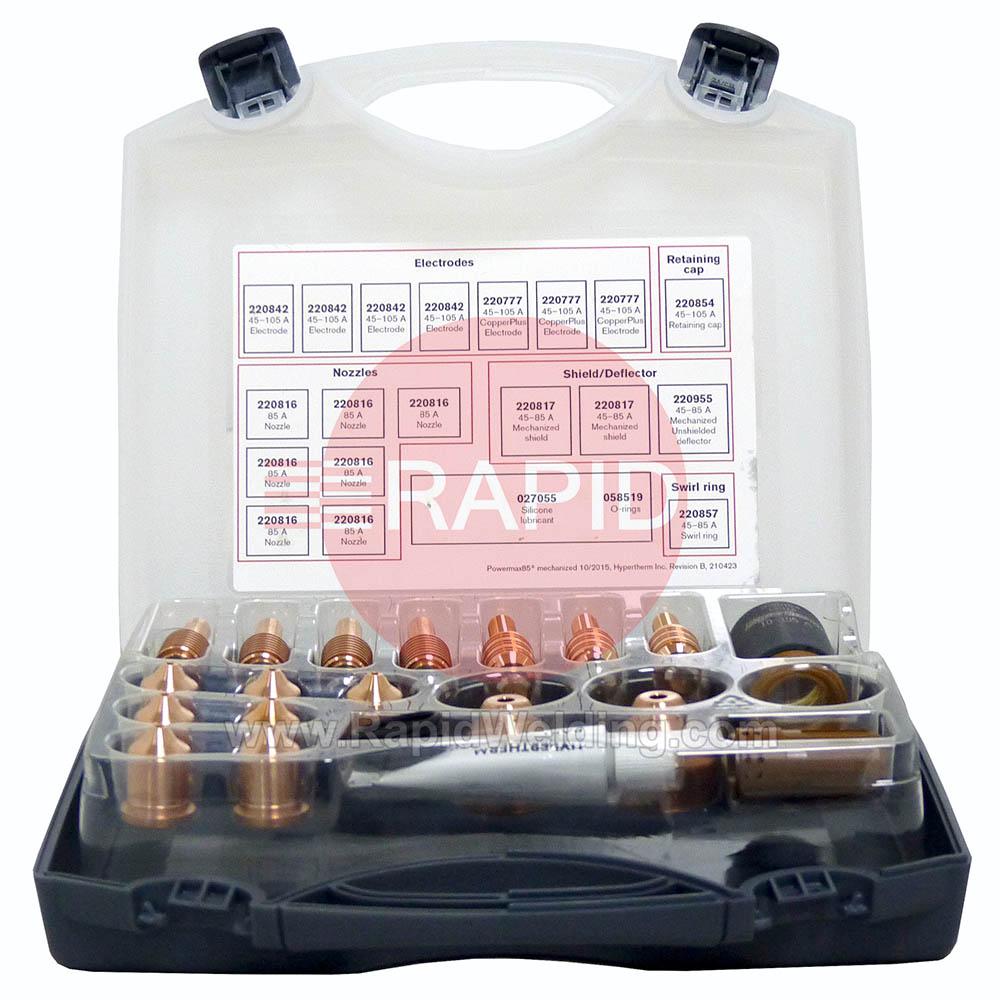 851469  Hypertherm Essential Mechanised Cutting Consumable Kit, for Powermax 85