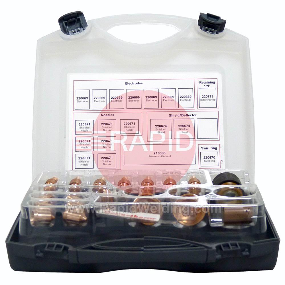851477  Hypertherm Essential Handheld Cutting Consumable Kit, for Powermax 45